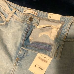 Zara slim flare high rise slim flare 8us jean